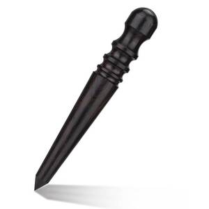 lot 20128 image: Diudus Leather Edge Burnisher, Burnishing Tool, Ebony Wood Edge Slicker Round Head Edge Burnisher Tool, Professional Leather Working Tools for Burnishing Polishing Leathercraft