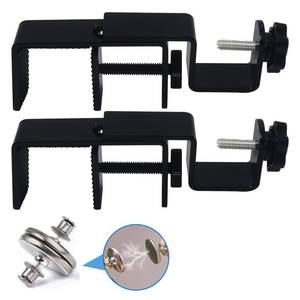 lot 20130 image: LAZTZQ Outside Mounted Blinds Curtain Rod Bracket Attachment, 1.3 - 2 inches Wide Track, Tool - free & Drill - free, with Installation Guide and Curtain magnet buckle Black-2Pack US patent application