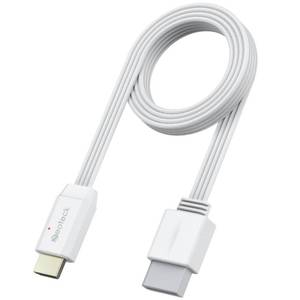 lot 20131 image: Neoteck Wii to HDMI Converter 1080P 5ft150cm HDMI Cable Built-in Audio Video Cable for TV,Plug and Play HDMI Adapter Compatible with Wii,Wii U,HDTV,etc.-White