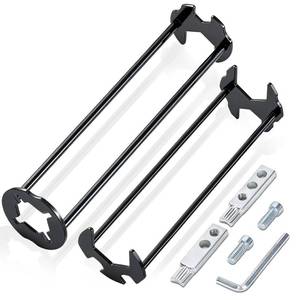 lot 20143 image: Basin Wrench and Broken Pipe Extractor Tool Set, 7 Sizes Faucet Tool Four-jaw Hex Spanner Universal Plumbers Tool for Tight Spaces, Extractor Tool for 12 to 1 Damaged Faucet Bolts & Pipe Threads