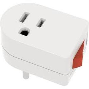 lot 18043 image: Wall plug in with switch