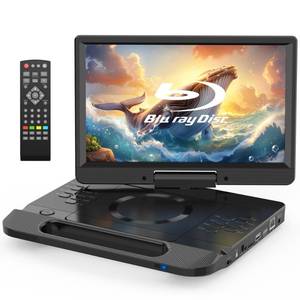 lot 1530 image: FANGOR 13.3 Portable Blu-ray Player, 12 Full HD Rotating Screen, Built-in Rechargeable Battery with Remote, HDMI Output & AV Input, USBMicro SD Playback, Last Memory