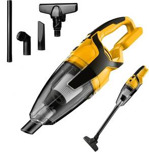 lot 1534 image: MORCLIN 120W Cordless Handheld Vacuum Cleaner Compatible with DeWalt 20v Max Battery (Tool Only) Portable for Hard Floor Carpet Car Pet Hair Cleaning