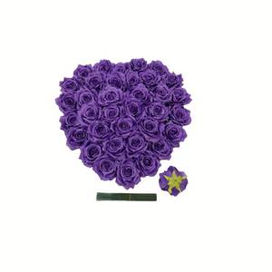 lot 1535 image: GrainBuds Fake Flower Heads for Craft,3.8 Purple Rose Heads Artificial Flowers,36 Pcs Silk Rose for Wedding Decoration Party Home Decor,DIY Crafts(Purple, 3.8)