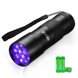 lot 2345 image: UV Flashlight Black Light��Small Portable Mini 12 LED Blacklight Flashlight for Hidden Stain Detection in Room, Resin Curing,Scorpion & Bed Bug Find,Pet Urine & Dry Stain DetectionCarpetsRugsFloors