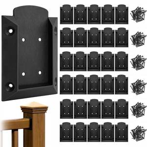 lot 2373 image: MECTL 30Pcs Deck Railing Brackets Connector for 2x4 Railing Wood Post with 240pcs Screws