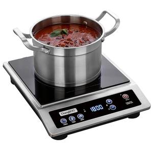 lot 3966 image: ChangBERT Induction Cooktop, Commercial Grade Portable Cooker, Large 8 Heating Coil, Premium Stainless Steel Countertop Burner with NSF Certified, 10 Hours Timer Powerful 1800W Professional Hot Plate