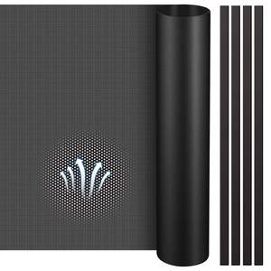 lot 4111 image: Woanger 1 Pcs 1000 x 300 mm DIY PC Case Dust Filter 0.5 mm High Airflow Hole PC Fan Mesh Filter Air Vent Covers PVC Dustproof Cover with 4 Magnetic Strip for Computer Chassis Speaker and More, Black