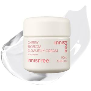 lot 4115 image: innisfree Cherry Blossom Glow Jelly Cream with Niacinamide, Korean Hydrating Moisturizer for Smooth, Radiant Skin