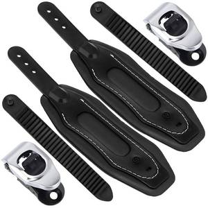 lot 6056 image: Soulchen 2 Pcs Snowboard Bindings Ankle Straps Replacement Black 11 x 3 Inches Ski Board Ankle Straps Snowboard Bindings Tool for Ski Boot Tool Skiing Skateboard Universal Accessories(Black)