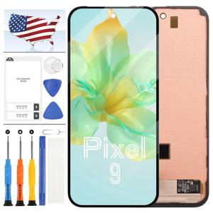 lot 6070 image: Original for Google Pixel 9 LCD Display Screen Replacement for Google Pixel 9 5G Touch Digitizer LCD Screen Assembly G2YBB, GUR25, G1B60 Repair Part with Bracket(Support Fingerprint)