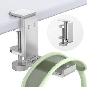lot 6117 image: Headphone Stand for Desk �� Aluminum Under Desk Headset Stand with Foldable Hook, Headphone Holder Clamp Mount for Gaming Accessories, Space-Saving Headset Hanger