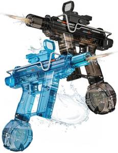 lot 6480 image: Electric Water Gun for Adults Kids Ages 4,Rechargeable,Automatic Squirt Watergun,Ideal Gift Toys for Summer Game,Backyard,Beach,Long Range,2026 Super Powerful LED Blaster Electric Water Guns(Blue)