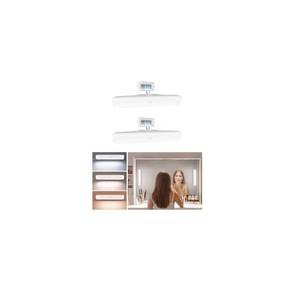 lot 6481 image: EZVALO 2 Pack Wireless Makeup Light, Rechargeable Vanity Lights for Mirror with 3 Color Modes, Stepless Dimming, Touch Control & Adjustable Angle, Cordless Bathroom Mirror Light, Gift for Women