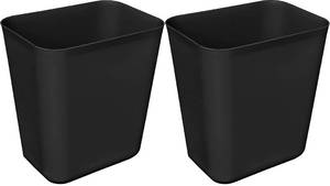 lot 6491 image: Nipogear 3 Gallons Efficient Trash Can Wastebasket, Fits Under Desk, Kitchen, Home, Office (Black, 3 Gallons-2 Pack)
