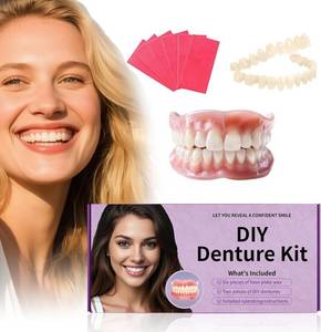 lot 8155 image: At-Home DIY Denture Kit Full Set of Upper & Lower False Teeth for DIY Smile Transformation-MM1