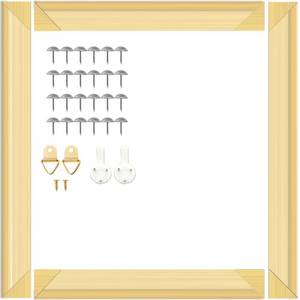 lot 8157 image: ECOIOU DIY Canvas Stretcher Bars 16x20 Inch Canvas Frame, Sturdy Stretcher Frames for Oil Paintings, Prints, Paint by Numbers & Posters(Need Extra Size to wrap Around The Frame)