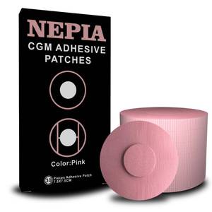 lot 8180 image: Nepia 30 Pcs Pink CGM Sensor Patches  Waterproof Adhesive for Dexcom G7Libre1 2 3Enlite  14 Days Long-Lasting Protection  Sweatproof Sensor Covers with Comfortable Fit for Active Lifestyle