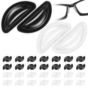 lot 8201 image: XLIUAX 30 Pairs Eyeglass Nose Pads, Nose Pads for Glasses Noses Pad for Glass Anti Slip Noses Bridge for Glasses Adhesive Replacement for Sunglasses D-Shaped Adhesive Cushions Silicone Black White