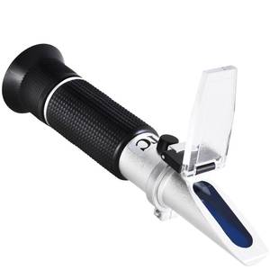 lot 10434 image: Portable Brix Refractometer with ATC, Accurate Dual Scale Brix Meter Specific Gravity SG Wort 1.000-1.130 & Brix 0-32%, High Precision Sugar Level Tester in Wine Making, Beer Brewing, Home Brew Kit