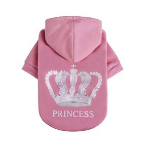 lot 10441 image: EXPAWLORER Princess Dog Hoodie-Soft Dog Sweater Calming Fleece Sweatshirt Cold Weather Pet Clothes,Pitbull Clothes Outfits,Coat Apparel for Puppy,Cat, Small Medium Large Dogs