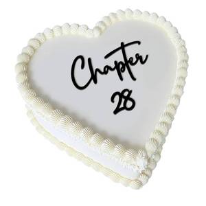 lot 10444 image: Chapter 28 Cake Topper �� Acrylic 28th Birthday Cake Decoration for women, Happy 28 Cake Topper for Party, Modern Coming of Age Birthday Decor (Chapter 28)