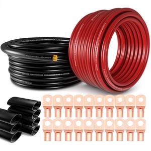 lot 11871 image: 10 Gauge Wire(20ft Each - RedBlack) Copper Clad Aluminum CCA - Primary Automotive Wire,Car Amplifier Power & Ground Cable, Battery Cable for Car Audio Speaker,Solar, Auto, RV Trailer & Marine