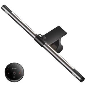 lot 11901 image: Quntis Computer Monitor Light Bar with Remote, Eye-Care Monitor Light Backlight Desk Lamp for Home Office Gaming, Stepless Dimming Brightness and Color Temperature, No Screen Glare, Gray