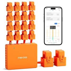 lot 11905 image: Meross Smart Energy Consumption Monitor with 18 Circuit Monitoring, Electricity Usage Monitor, Real-Time Power Usage Monitor, Home Assistant Support, Smart Alerts, No Subscriptions, 2-Year Warranty