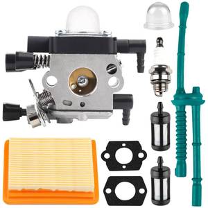 lot 11907 image: MM55 Carburetor Kit for Stihl MM55C MM55 Tiller String Trimmer 4601-120-0600 Carburetor Replace ZAMA C1Q-S202A C1Q-S202 with Air Filter Fuel Line Tune Up Kit