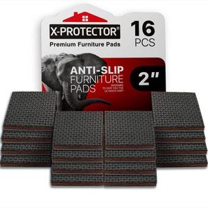 lot 12365 image: X-PROTECTOR Non Slip Furniture Pads - 16 Premium Furniture Grippers 2 Self-Adhesive Rubber Feet Furniture Feet - Ideal Non Skid Furniture Pad Floor Protectors - Keep Furniture in Place