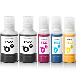 lot 12382 image: OFFICENTER T522 522 Ink Refill Bottles for Ecotank ET-2760 ET-4760 ET-2750 ET-2720 ET-3760 ET-2850 ET-15000 ET-2800 ET-4700 ST-4000 ST-2000 ET-3710 ET4810 ET-3850 ET-3750 ET-2803 Printer (2BK C M Y)