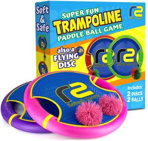 lot 12414 image: Ball Games Paddle Game For Kids - Fun Outdoor Toys For Girls - An Innovative Backyard Game For Kids - Best Toss & Catch Games & Girl Toys - Outdoor Pool Toys For Girls Comes with 2 Balls & 2 Paddles