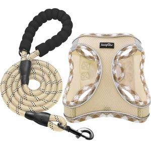 lot 12426 image: haapaw Dog Harness with Leash Set, No Pull Adjustable Reflective Step-in Puppy Harness with Thickened Padded Vest for Extra-SmallSmall Medium Dogs