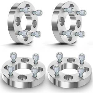 lot 13275 image: GDSMOTU 4Pcs 4x100 to 4x108 Wheel Spacers 1 inch 67.1mm Wheel Adapters for Chevy for Aveo for Nova, for Honda for Civic for CRX, for Toyota for Corolla for Echo, 12x1.5 Sliver Aluminum Car Spacers