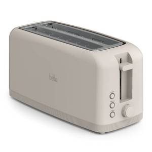lot 13281 image: bella 4 Slice Slim Toaster, Fits-anywhere Kitchenware, 6 Setting Shade Control with Reheat & Cancel Buttons, Fits Sourdough, 10 Long Slot, Anti Jam & Auto Shutoff, 900 Watt, Oatmilk