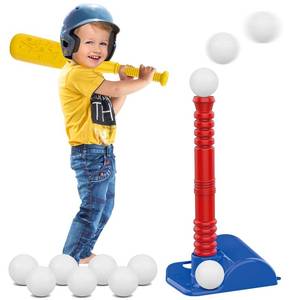 lot 13295 image: ToyVelt TBall Set for Kids 3-5, TBall Set Comes with 9 Balls, Best Toys Toys & Games, Ideal Tee Ball Set Birthday Gift for Boys and Girls, Great for Toddlers