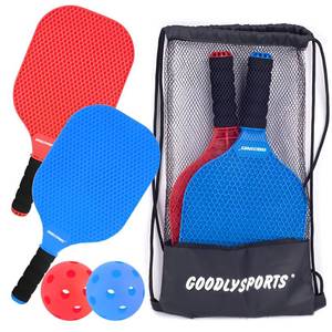 lot 14158 image: GOODLYSPORTS Kids Pickleball Paddles Set of 2 - Lightweight Pickleball Racket, Outdoor Games for Kids Ages 4-8, Pickleball Gifts for Training Beach & Backyard Ages 8-12