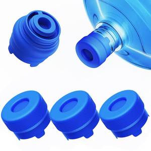 lot 14166 image: ��Upgraded��Morsatie Reusable 3 & 5 Gallon Water Jug Cap, No Leaking & Popping Open, Food Grade Silicone Replacement Cap for 55mm StandardScrewCrown Top Water Bottle & Water Pump Dispenser, 3Pcs