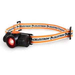 lot 14184 image: Celestron �� Night Vision Headlamp �� Multiple Light Modes �� Includes SOS Setting �� Ideal for Astronomy and Camping �� 100 Hours of Usage �� 45° Adjustable Angle