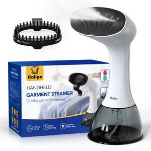 lot 14210 image: Rolipo Steamer for Clothes 1350W, Portable Handheld Clothes Steamer for Home & Travel, Upgraded 400ML Tank, Fast Heat-Up Wrinkle Remover with Leak-Proof Design