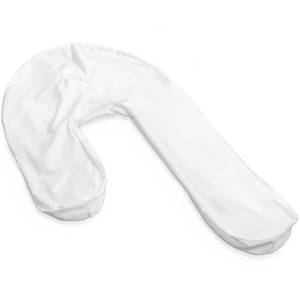 lot 14270 image: DMI Protective Pillowcase for the Side Sleeper Pillow, Extends Product Life of Pillow, Protects Against Moisture & Stains, Zipper & Snap Enclosure, White