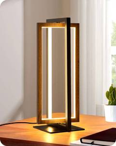 lot 14280 image: EDISHINE Modern LED Table Lamp, Stepless Dimmable Minimalist Bedside Lamp, MAX 750LM, 3 Color Temperature, Switch Control Nightstand Lamp for Living Room Bedroom, Angle Adjustable