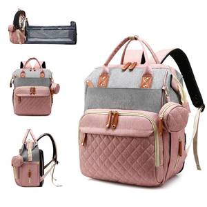 lot 14284 image: Lamroro Diaper Bag Backpack with Changing Station, Waterproof Large Capacity, Baby Bag for Mom & Dad, 18 PocketsUSB Port, Foldable Changing Pad, Travel Backpack for Newborn Essentials, Baby Gift