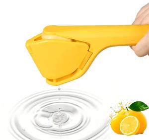 lot 14320 image: Lemon Squeezer, Effortless Manual Flat Lime Juicer Squeezer, Fold-Flat Citrus Juicer, Hand Citrus Press, Sturdy Flat Manual Lemon Juicer, Suits Lime & Lemon (Yellow)