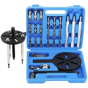lot 14326 image: maXpeedingrods 21 in1 Bearing Puller Kit, Bearing Removal Tool, Bearing Separator Set, Bearing Disassembly Gear Puller w 3-jaw Hooks and 6 Sizes Red Steel Inner Hole Extractor