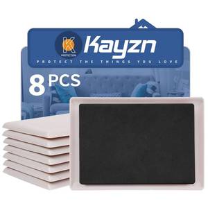 lot 14360 image: Kayzn 8 Pack Furniture Sliders for Carpet, 8-15x 5-12 Large Furniture Sliders, Sliders for Furniture on Carpet Surface, Make Heavy Furniture Moving a Breeze