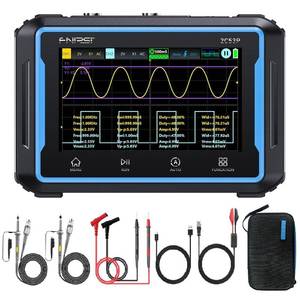 lot 15236 image: ��FNRSI 2C53P Plus Upgraded with Carrying CASE�� 3in1 OscilloscopeMultimeterDDS Signal Generator Tablet Touch Screen Portable Digital Automotive Oscilloscope 2 Channel 50MHz Bandwidth 250MsS Counts