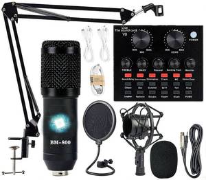 lot 15238 image: Podcast Equipment Bundle, BM-800 Condenser with Voice Changer, Recording Studio Package - Podcast Microphone Bundle for Laptop, StreamingLive BroadcastYouTube Recording (AM200-V8) incomplete