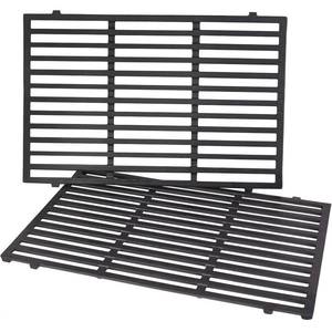 lot 15242 image: X Home 7638 Grill Grates Replacement for Weber Spirit 300 Series, ES 310 & 320, Genesis SilverGold B & C Grill Replacement Parts, Cast Iron, 17.5 x 11.9 Inch, 2-Pack